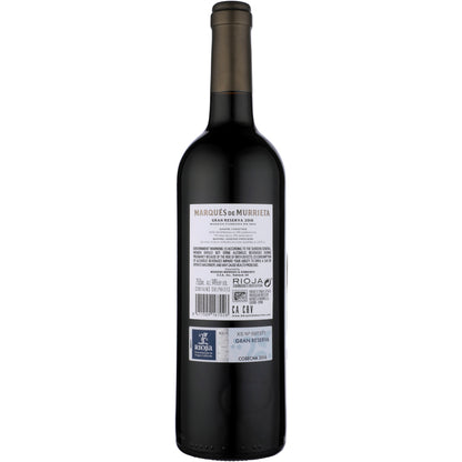Marques De Murrieta Rioja Gran Reserva 2016 - 750ML - Back