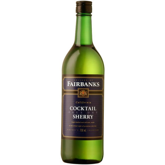 Fairbanks Pale Dry Cocktail Sherry California - 1.5L - Front