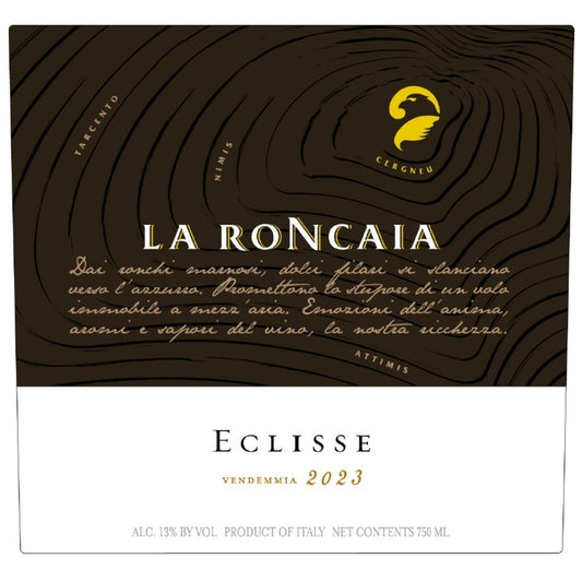La Roncaia Sauvignon Blanc Eclisse Colli Orientali Del Friuli 2023 - 750ML