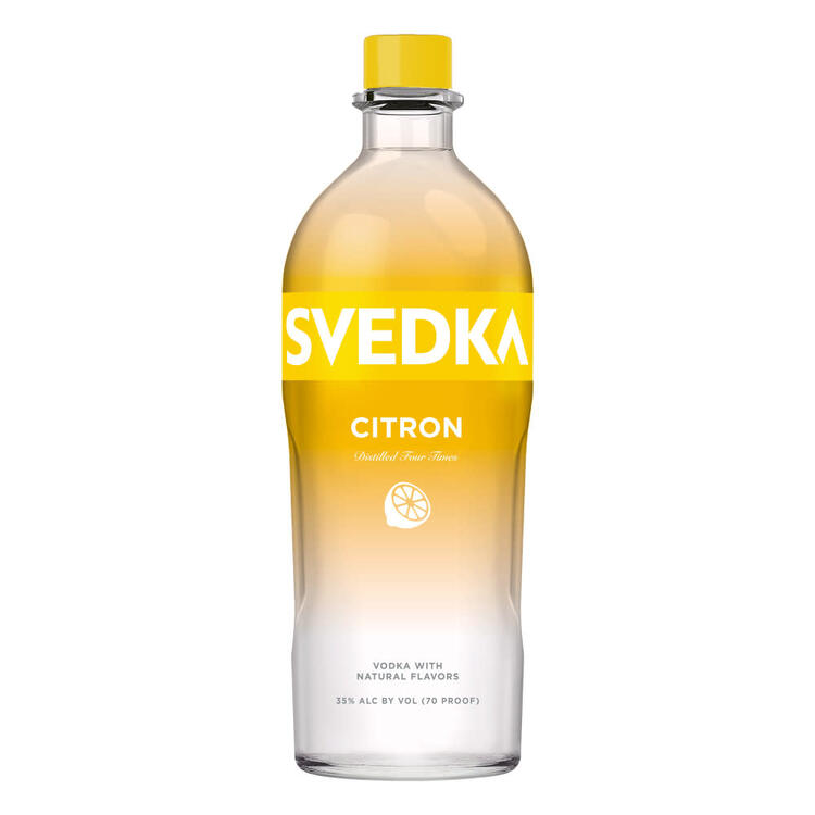 Svedka Lemon Flavored Vodka Citron 70 - 1.75L - Front