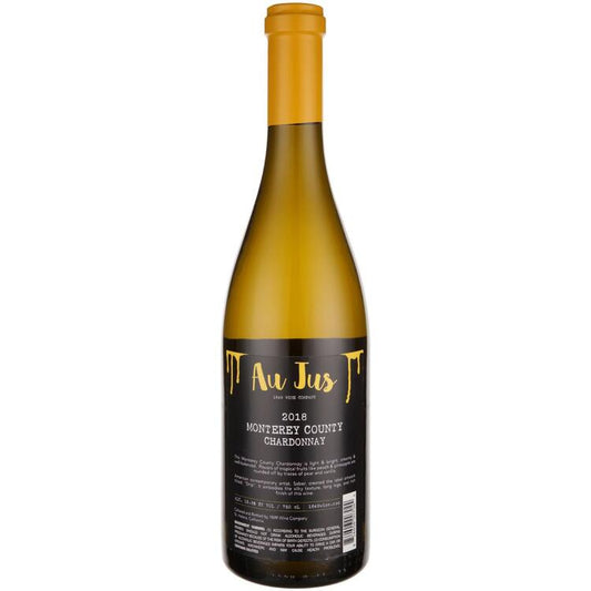 Au Jus Chardonnay Monterey County 2021 - 750ML - Back