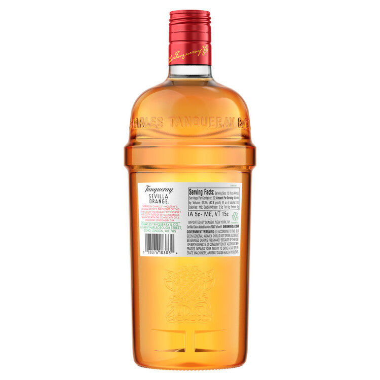 Tanqueray Sevilla Orange Flavored Gin 82.6 - 1.0L - Back