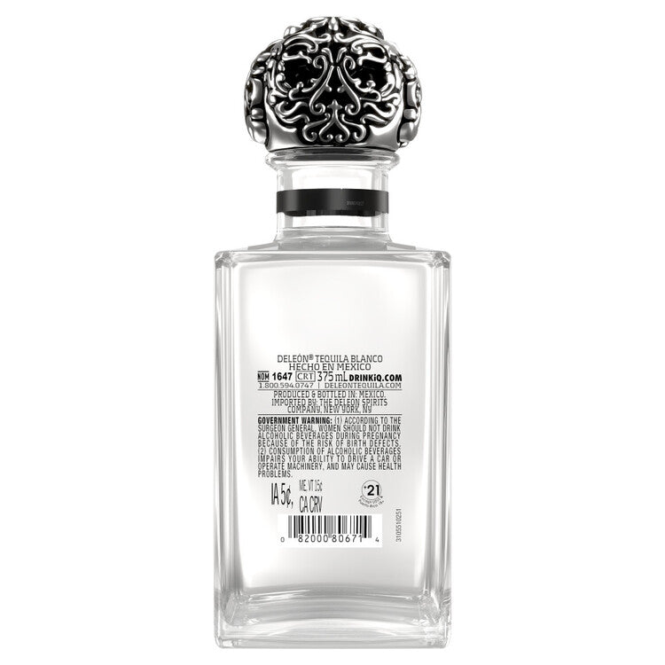 Deleon Tequila Blanco 80 - 375ML - Back