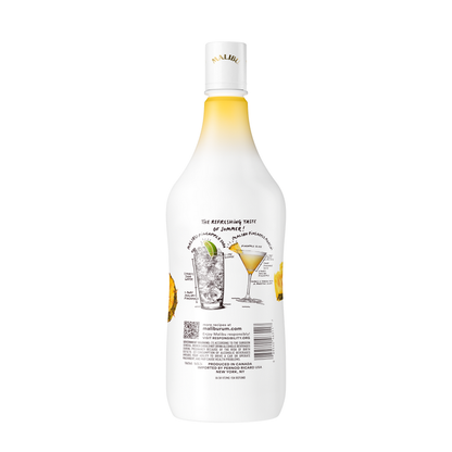 Malibu Pineapple Flavored Rum 42 - 1.0L - Back