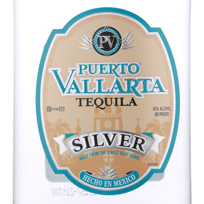 Puerto Vallarta Tequila Blanco 80 - 375ML - Front Label
