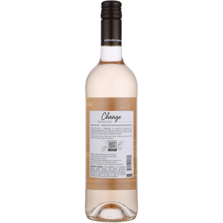 Gerard Bertrand Grenache Rose Change Pays D'Oc 2023 - 750ML - Back