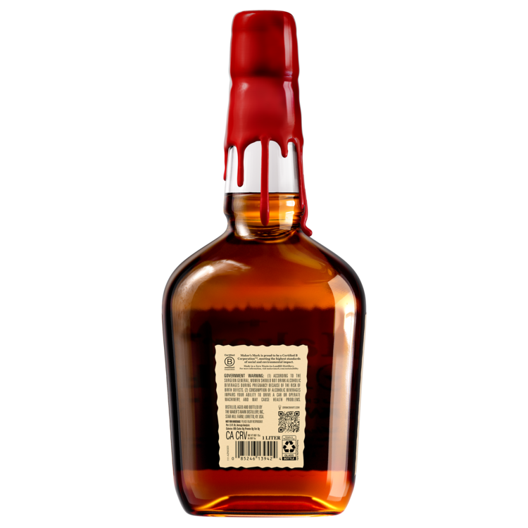 Maker's Mark Straight Bourbon 90 - 1.0L - Back