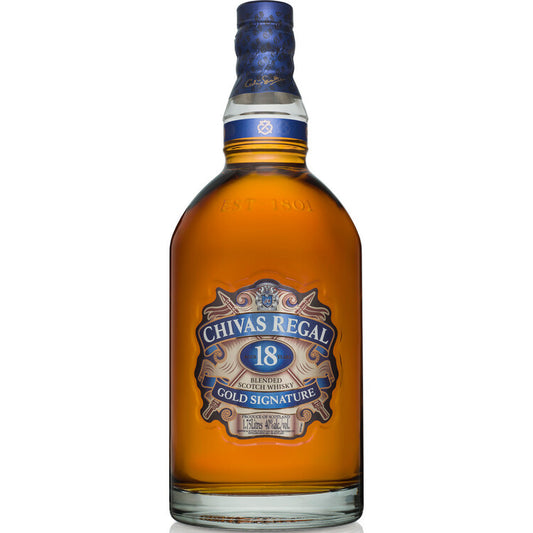 Chivas Regal Blended Scotch Gold Signature 18 Yr 80 No Carton - 1.75L