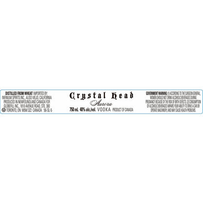 Crystal Head Vodka Aurora 80 - 750ML - Front Label