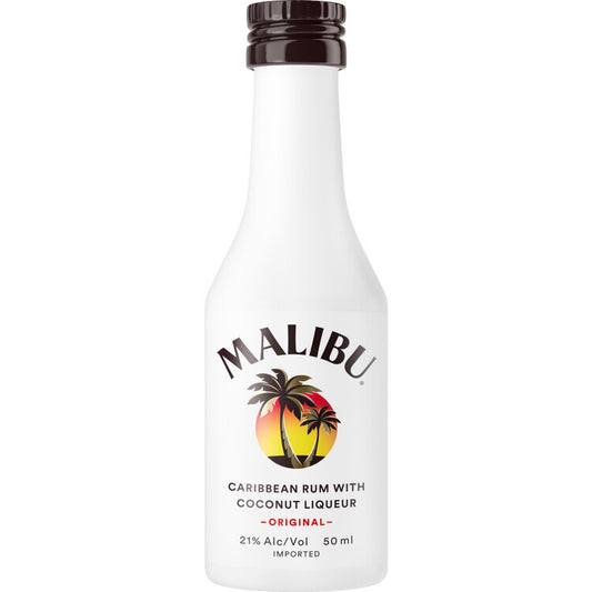 Malibu Coconut Flavored Rum Original 42 - 50ML - Front