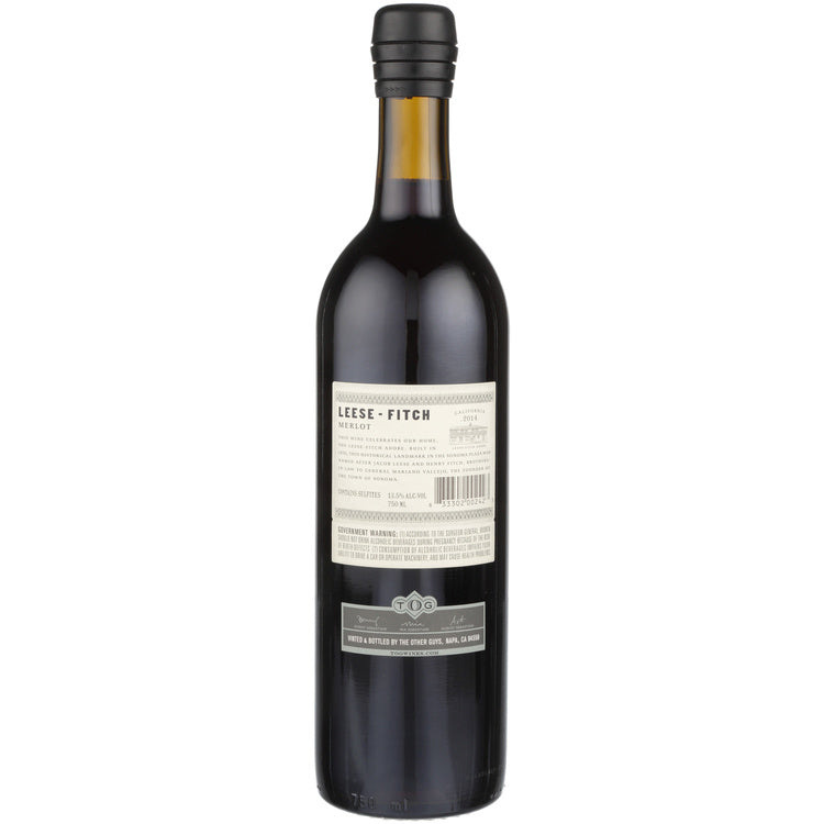 Leese Fitch Merlot California - 750ML - Back