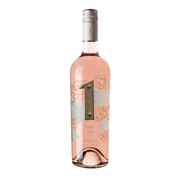 Antigal Rose Wine Uno Mendoza 2023 - 750ML - Front