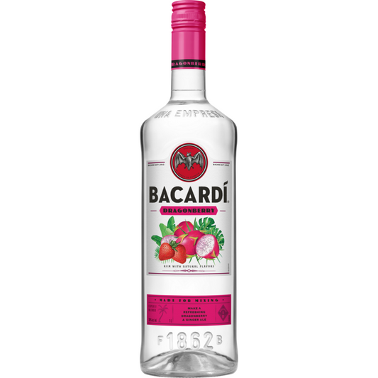 Bacardi Dragon Berry Flavored Rum 70 - 1.0L - Front