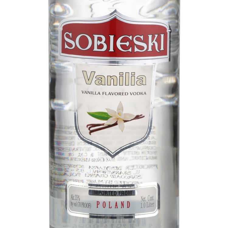 Sobieski Vanilla Flavored Vodka 70 - 1.0L - Front Label