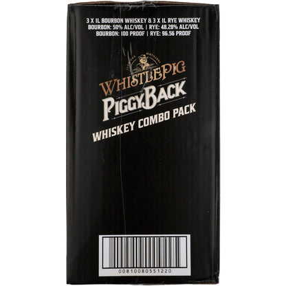 Whistlepig Piggyback In New American Oak Barrels Combo 3 Each Rye 6 Yr - 1.0L
