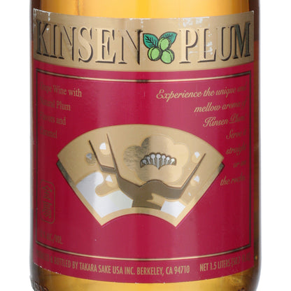 Kinsen Plum Wine - 1.5L - Front Label
