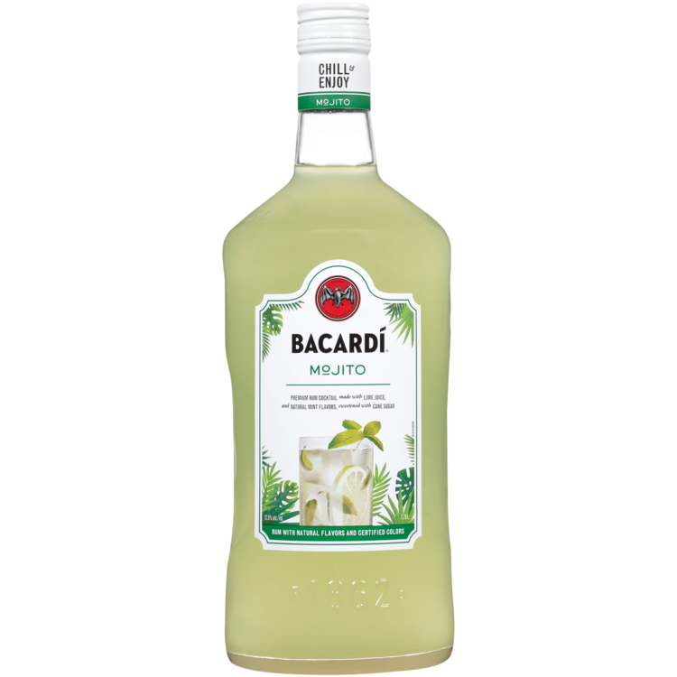 Bacardi Mojito Classic Cocktails 25 - 1.75L - Front