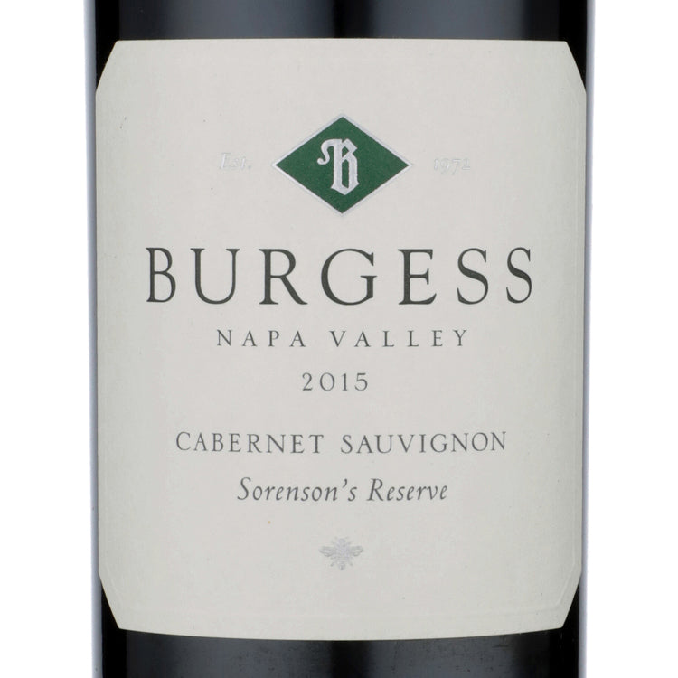 Burgess Cabernet Sauvignon Sorensons Reserve Napa Valley 2015 - 750ML