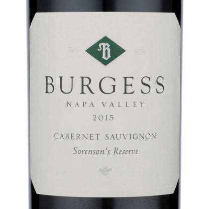 Burgess Cabernet Sauvignon Sorensons Reserve Napa Valley 2015 - 750ML