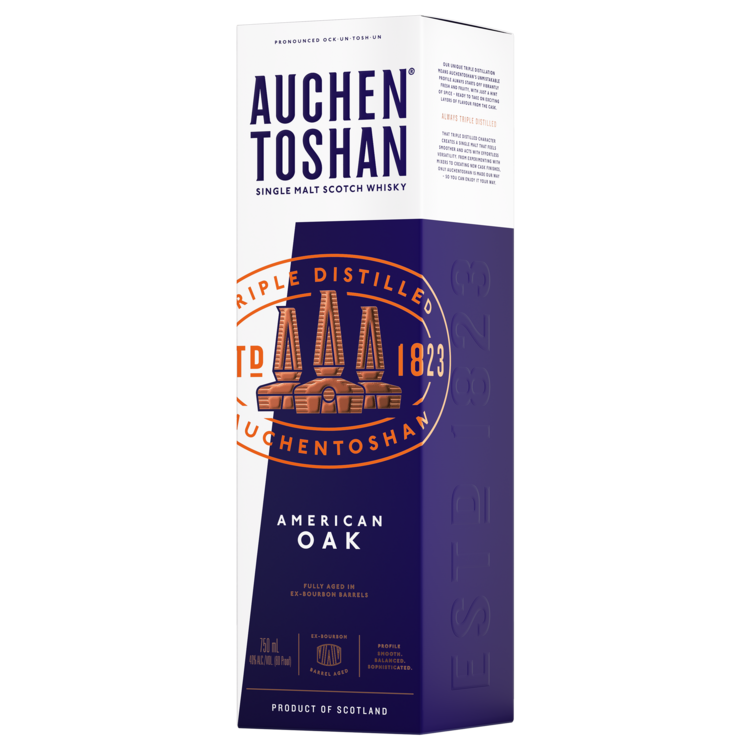 Auchentoshan Single Malt Scotch American Oak 80 - 750ML - Front Label