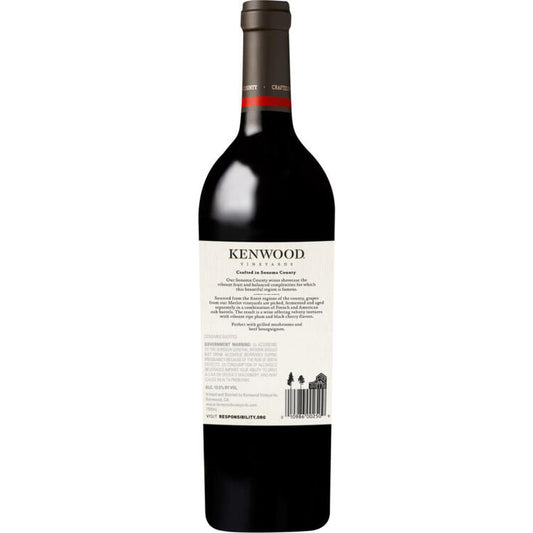 Kenwood Merlot California - 750ML - Back
