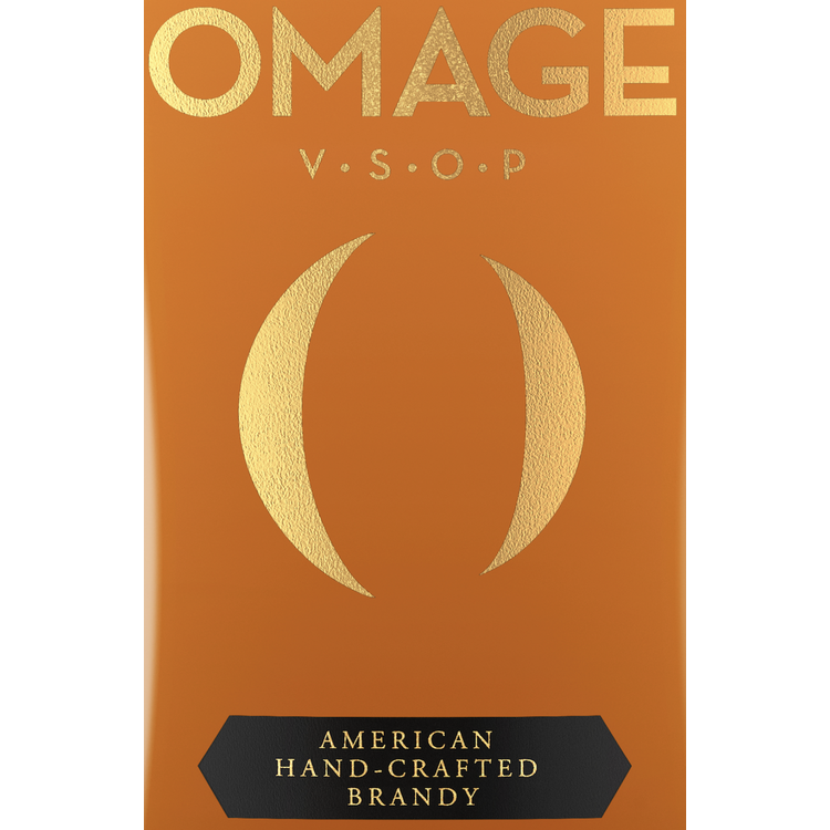 Omage Brandy Vsop 80 - 375ML - Front Label