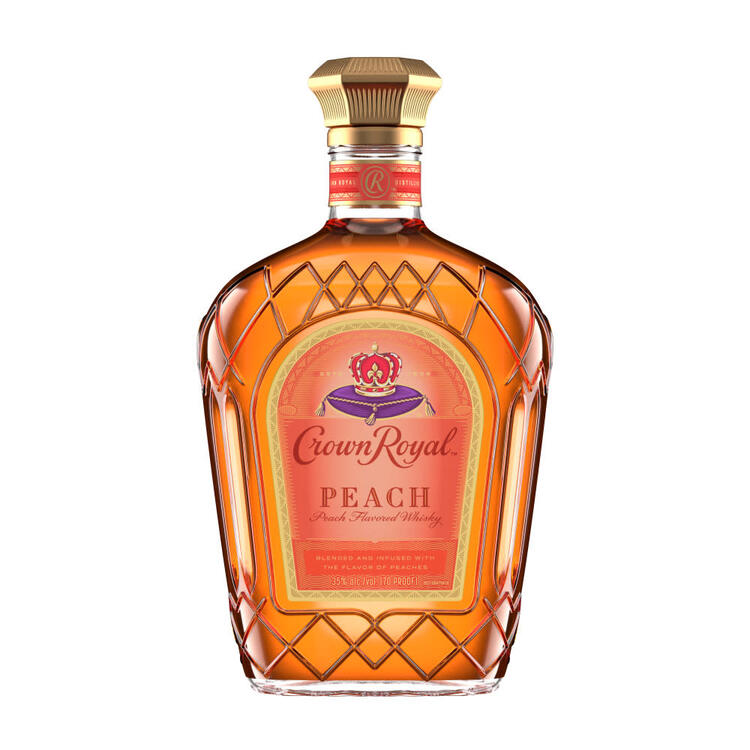 Crown Royal Peach Flavored Whiskey 70 - 750ML - Front