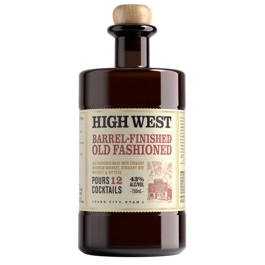 High West Old Fashioned Barrel Finished Whiskey Cocktail 86 - 750ML - Front