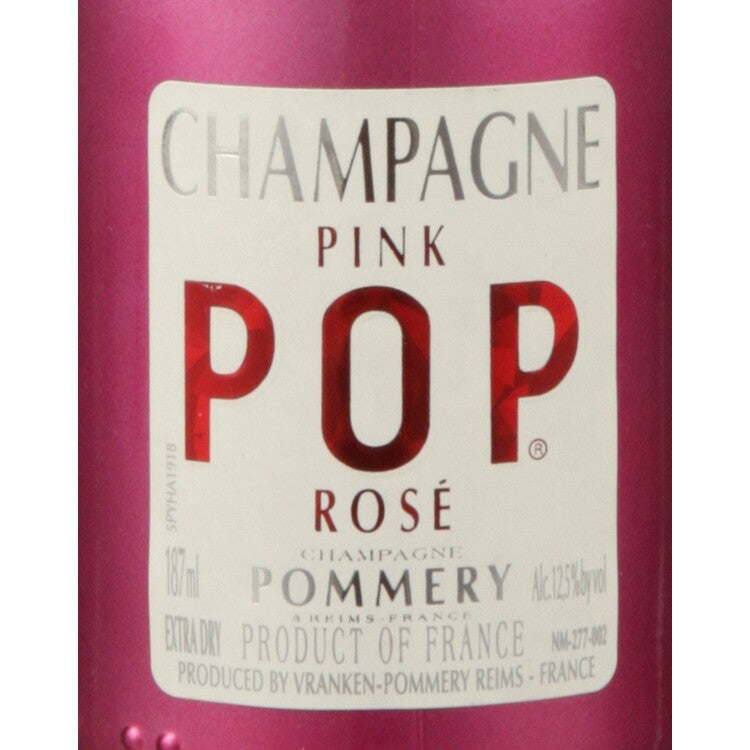 Pommery Champagne Pink Pop - 187ML - Front Label