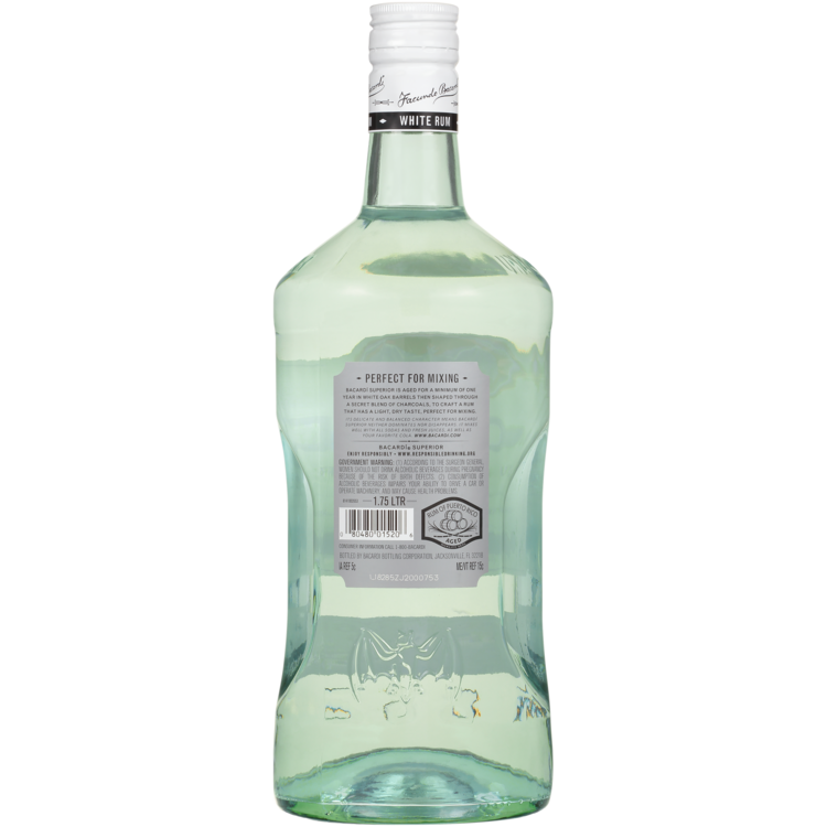 Bacardi Light Rum Superior 80 Halloween Label - 1.75L