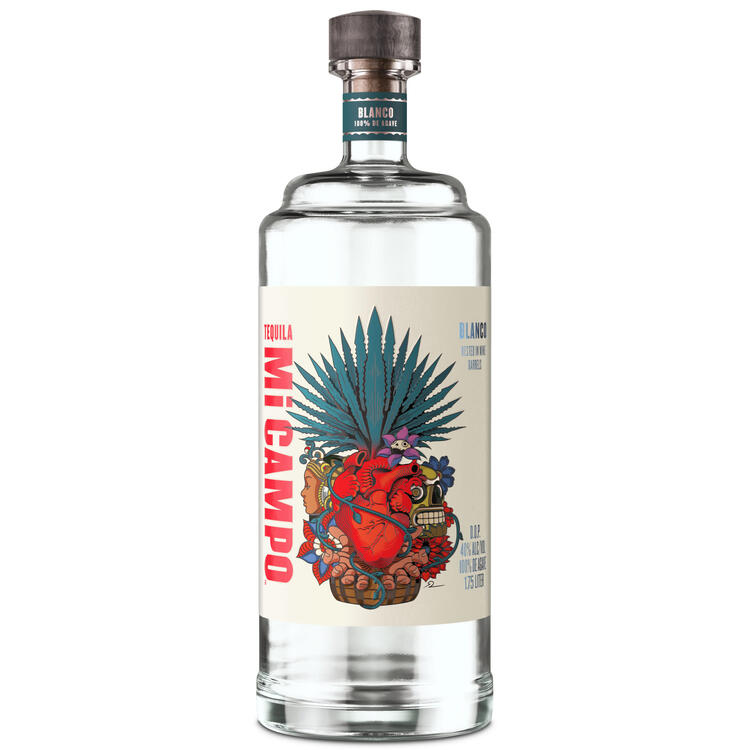 Mi Campo Tequila Blanco 80 - 1.75L - Front Label