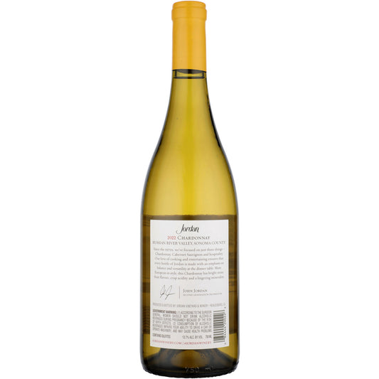 Jordan Chardonnay Russian River Valley 2023 - 750ML - Back
