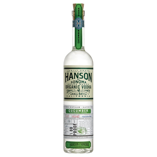 Hanson Of Sonoma Cucumber Flavored Vodka Small Batch 80 - 750ML