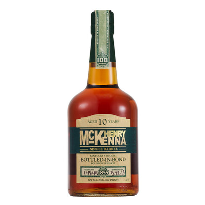 Henry Mckenna Straight Bourbon Single Barrel Bottled In Bond 10 Yr 100 - 750ML - Front