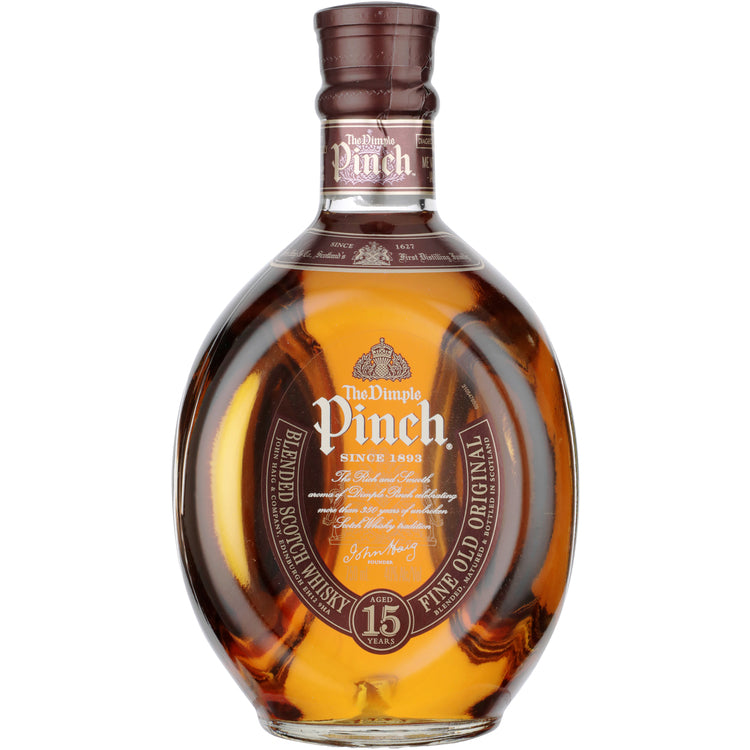 Dimple Pinch Blended Scotch 15 Yr 80 - 750ML - Front