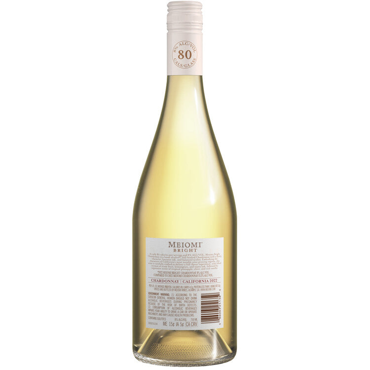 Meiomi Chardonnay Bright California - 750ML - Back