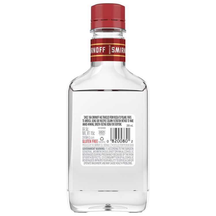 Smirnoff Vodka 80 - 200ML - Back
