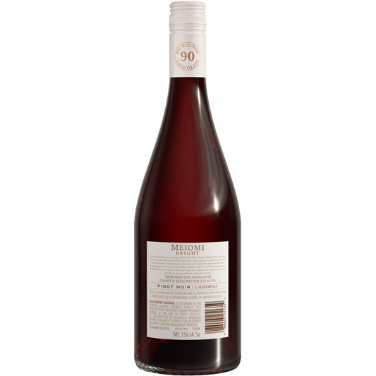 Meiomi Pinot Noir Bright California - 750ML - Back