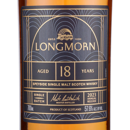 Longmorn Single Malt Scotch 18 Yr 115.2 - 700ML - Front Label