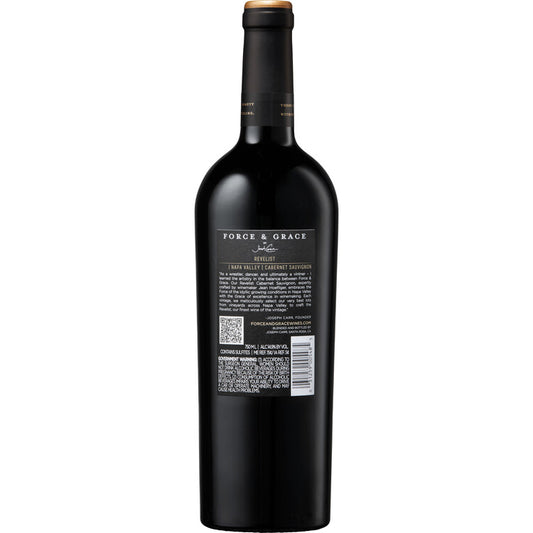 Force & Grace Cabernet Sauvignon Revelist Napa Valley 2022 - 750ML - Back