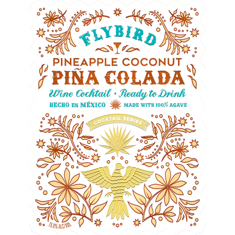 Flybird Pina Colada Wine Cocktail - 750ML - Front Label