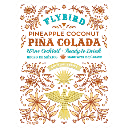 Flybird Pina Colada Wine Cocktail - 750ML - Front Label