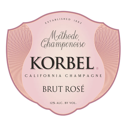 Korbel Brut Rose California - 750ML - Front Label