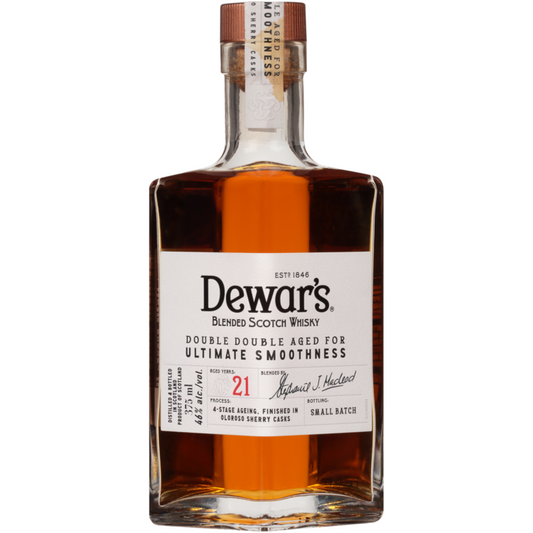 Dewar's Blended Scotch Double Double Aged 21 Yr 92 - 375ML - Front