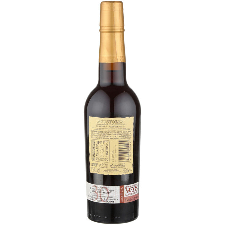 Gonzalez Byass Sherry Apostoles Medium Vinum Optimum Rare Signatum 30 - 375ML - Back