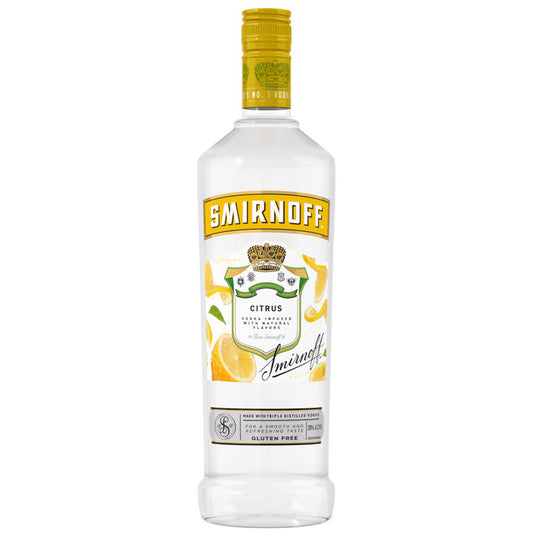 Smirnoff Vodka Citrus Flavored 60 - 1.0L - Front