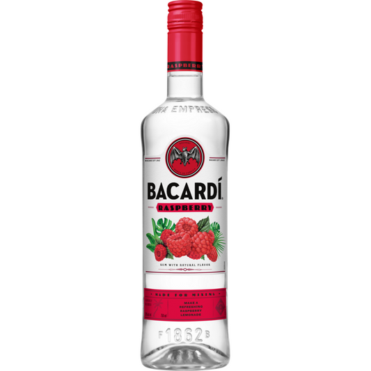 Bacardi Raspberry Flavored Rum 70 - 750ML