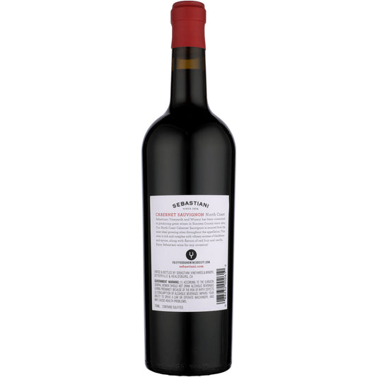 Sebastiani Cabernet Sauvignon North Coast 2022 - 750ML - Back