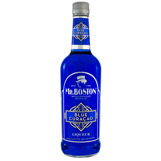 Mr. Boston Blue Curacao 30 - 750ML - Front