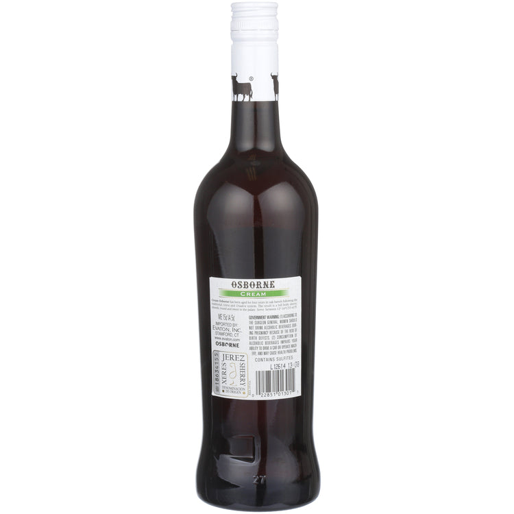 Osborne Sherry Cream - 750ML - Back